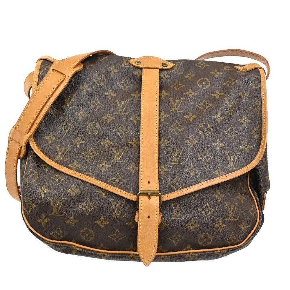 LOUIS VUITTON Saumur 35 Shoulder Bag Monogram Leather BN France M42254 17TA353